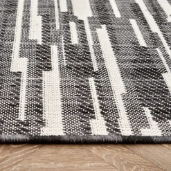 Karaca Kaşmir Halı Dogasever Recycelte Baumwollteppiche Nacht 120x180 cm Schwarz01 Clearance