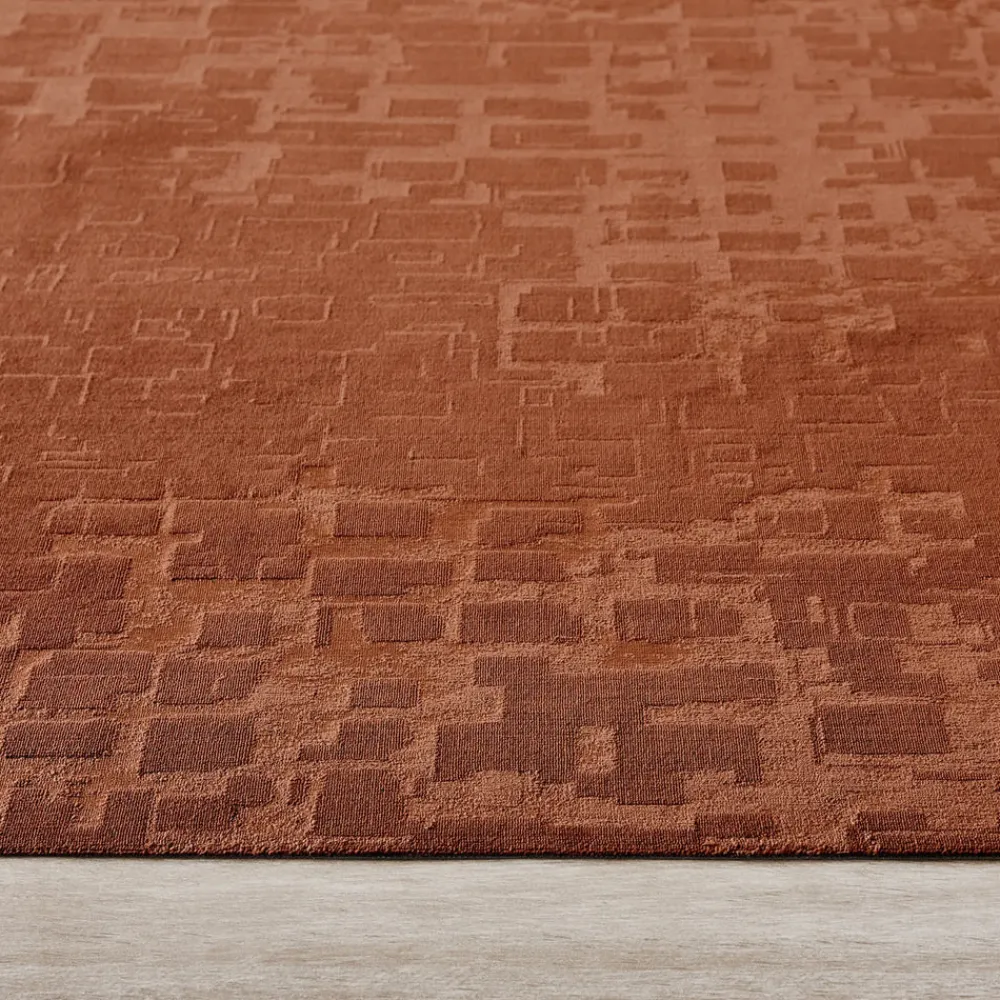 Karaca Kaşmir Halı Kadife Kuvars Terra Teppich 160x230 cm Terrakotta Online
