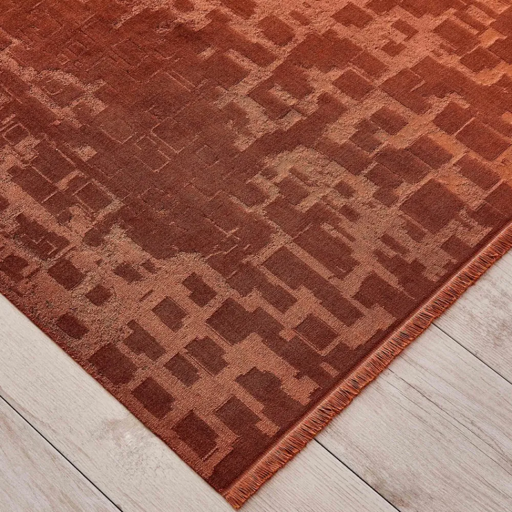Karaca Kaşmir Halı Kadife Kuvars Terra Teppich 160x230 cm Terrakotta Online
