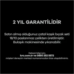 Karaca 84 Parça Kutulu Moongate Çatal Kaşık Bıçak Takımı 1296 Platın Clearance