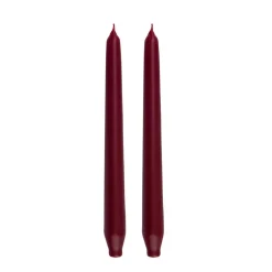 Karaca 2 Stück Lila Kerze 24 cm Bordeaux Best