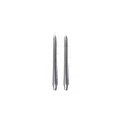 Karaca 2 Stück Silber Kerze 24 cm Sılber