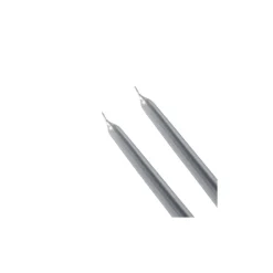 Karaca 2 Stück Silber Kerze 24 cm Sılber