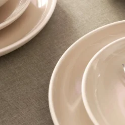 Karaca Abby 24-teiliges Steinzeug-Tafelservice für 6 Personen, Creme Creme01 Outlet