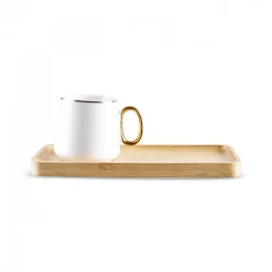 Karaca Ada Bamboo Platte 2 Person Kaffeetasse 90 Ml Weıß01 Outlet