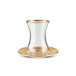 Karaca Ada 18-teiliges Teeservice für 6 Personen Gold Discount