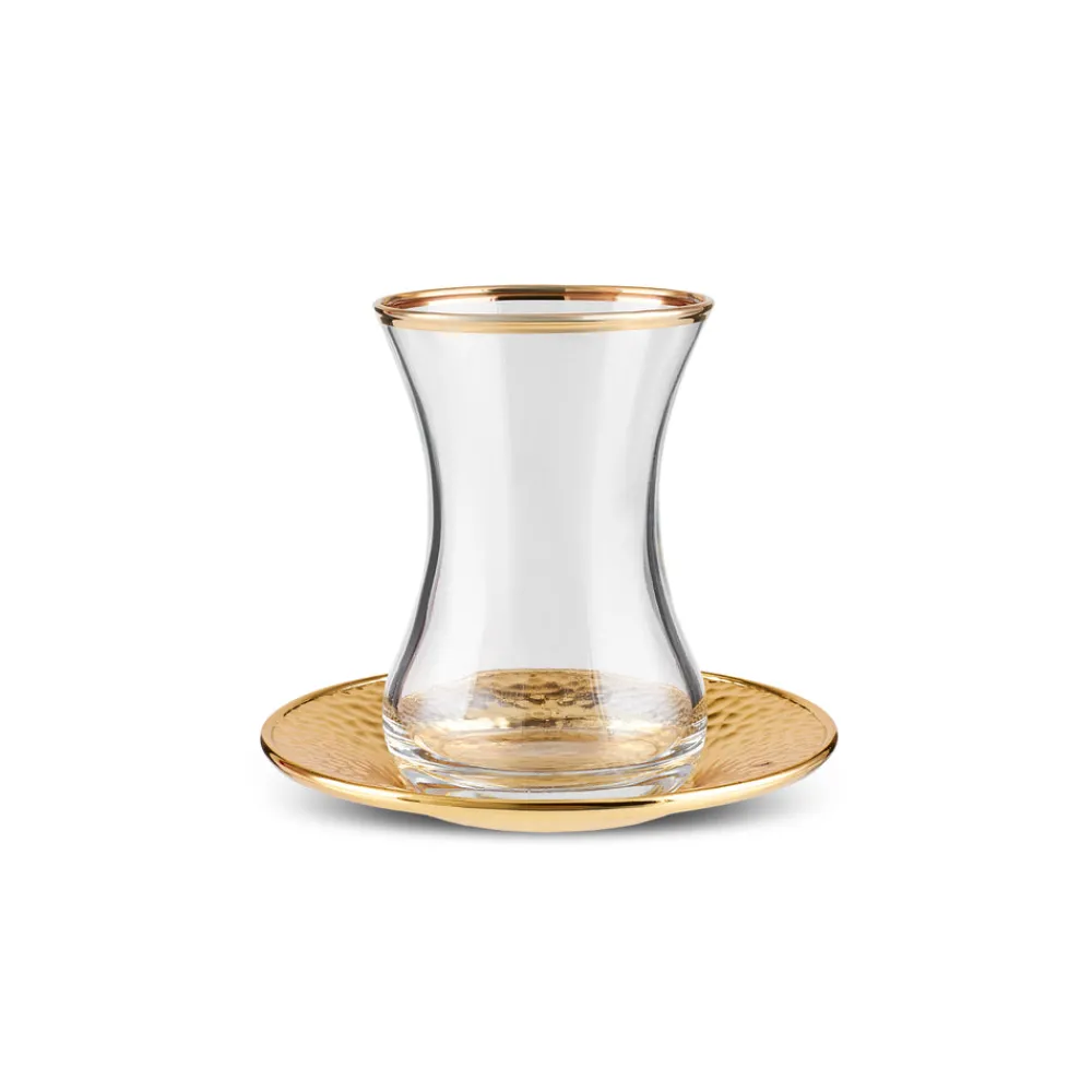 Karaca Ada 18-teiliges Teeservice für 6 Personen Gold Discount