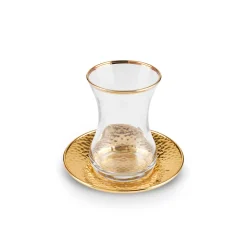 Karaca Ada 18-teiliges Teeservice für 6 Personen Gold Discount