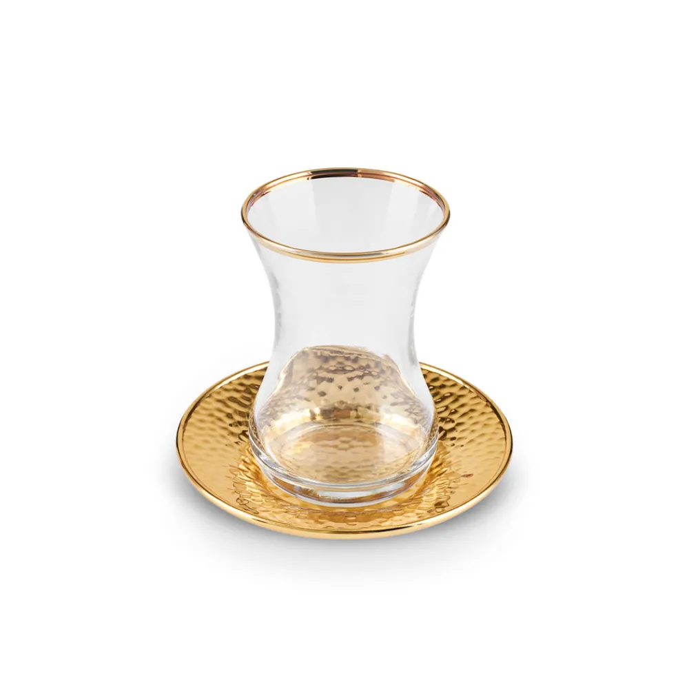 Karaca Ada 18-teiliges Teeservice für 6 Personen Gold Discount