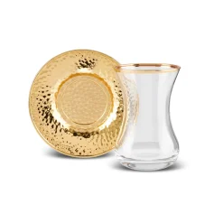 Karaca Ada 18-teiliges Teeservice für 6 Personen Gold Discount
