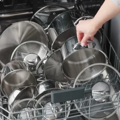 Karaca Ada, 12-Teiliges Stahl Topfset Farblös New