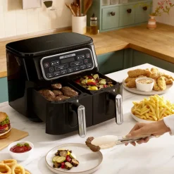 Karaca Air Cook Duo Heißluftfritteuse XXXL 8 Liter Airfryer, Starlight, 8 Personen, 2500W Sternenlıcht