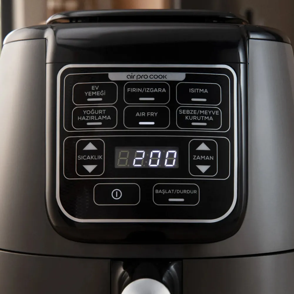 Karaca Air Cook XL 2 in 1 Airfryer , 4L, 1550W Space Grau Schwarz Best