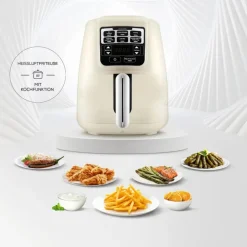 Karaca Air Cook XL 2 in 1 Heißluftfritteuse Starlight, 4L, 1550W Sternenlıcht Best