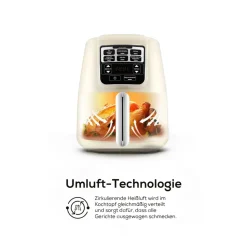 Karaca Air Cook XL 2 in 1 Heißluftfritteuse Starlight, 4L, 1550W Sternenlıcht Best