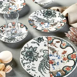 Karaca Anka für 4 Personen Frühstücksset und Servierschalen, 18 Teilig Multıfarben Outlet