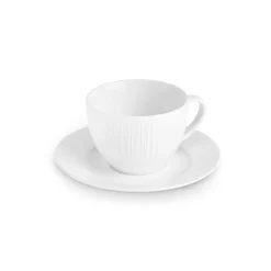 Karaca Anna Embossed Teetassen-Set für 6 Personen, 220 ml Weıß01 Clearance