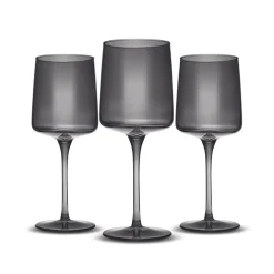 Karaca Anthracite Weinglas-Set, 3 teilig Anthracıt01 Hot