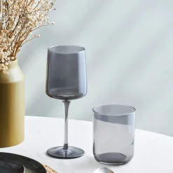 Karaca Anthracite Weinglas-Set, 3 teilig Anthracıt01 Hot