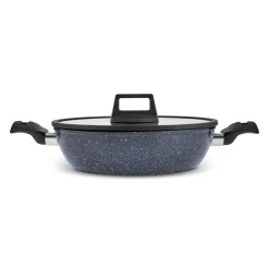 Karaca Aqua Granit Flaches Kochgeschirr 26 cm Blau01 New
