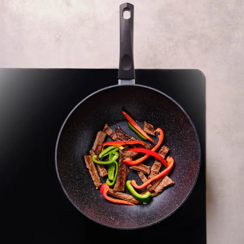 Karaca Aqua Granit Wok 28 cm Blau01 New
