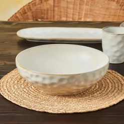Karaca Aria Reactive Glaze Große Schüssel, 27cm, Beige Beıge01 Discount