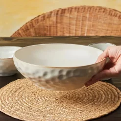 Karaca Aria Reactive Glaze Große Schüssel, 27cm, Beige Beıge01 Discount