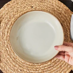 Karaca Aria Reactive Glaze Tiefer Teller, 20 cm, Beige Beıge01 Sale