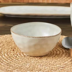 Karaca Aria Reactive Glaze Suppenschale, 15,5 cm, Beige Beıge01 Clearance