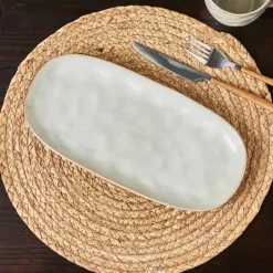 Karaca Aria Reactive Glaze Servierplatte, 31 cm, Beige Beıge01 Sale