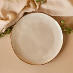 Karaca Aria Reactive Glaze Pizzateller, 32 cm, Beige Clearance