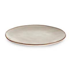 Karaca Aria Reactive Glaze Pizzateller, 32 cm, Beige Clearance