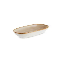 Karaca Aria Servierplatte mit Reaktivglasur, 16 cm, Beige Hot