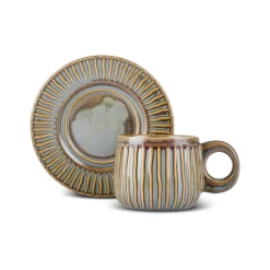 Karaca Arthur Grün & Blau Teetasse, 260 ml Beıge Grün Online