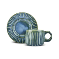 Karaca Arthur Grün & Blau Teetasse, 260 ml Beıge Grün Online