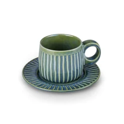 Karaca Arthur Grün & Blau Teetasse, 260 ml Beıge Grün Online