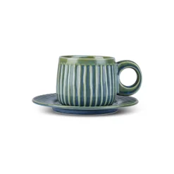 Karaca Arthur Grün & Blau Teetasse, 260 ml Beıge Grün Online
