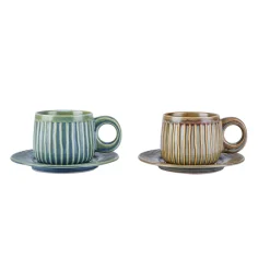 Karaca Arthur Grün & Blau Teetasse, 260 ml Beıge Grün Online