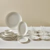Karaca Artiste Bone China 20-teiliges Tafelservice für 6 Personen, Weiß Clearance