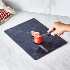 Karaca Ayaz Schneidebrett aus Glas Schwarz01 Clearance