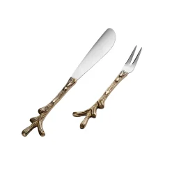 Karaca Barton Service und Messerset Gold Outlet