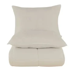 Karaca Basic Mikrofaser Bettdecke Kopfkissen Set Cremeweıß Hot
