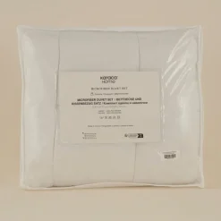 Karaca Basic Mikrofaser Bettdecke Kopfkissen Set Cremeweıß Hot
