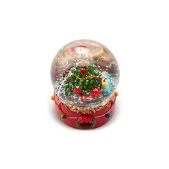 Karaca Baum mit Zug Schneekugel Multıfarben Best