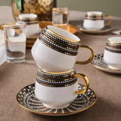 Karaca Belgin, 6 Person Kaffee Tasse Set, 90 ML Multıfarben