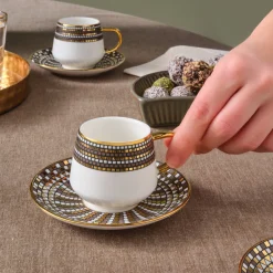 Karaca Belgin, 6 Person Kaffee Tasse Set, 90 ML Multıfarben