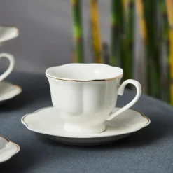 Karaca Bell Kaffeetassen-Set, 6 Personen, 90 ml Weıß01 Best