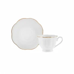 Karaca Bell Kaffeetassen-Set, 6 Personen, 90 ml Weıß01 Best