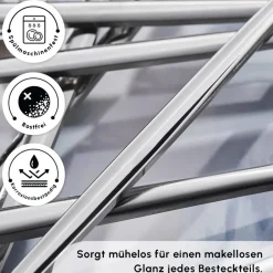Karaca Bella 6 Personen Boxen Besteckset, 24 Teilig Schwarz01 Outlet