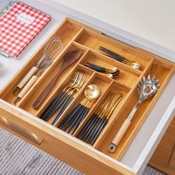 Karaca Besteckschublade aus Bambus Weıß01 Discount